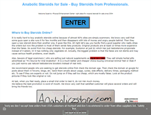 Tablet Screenshot of anaboliczstore.com